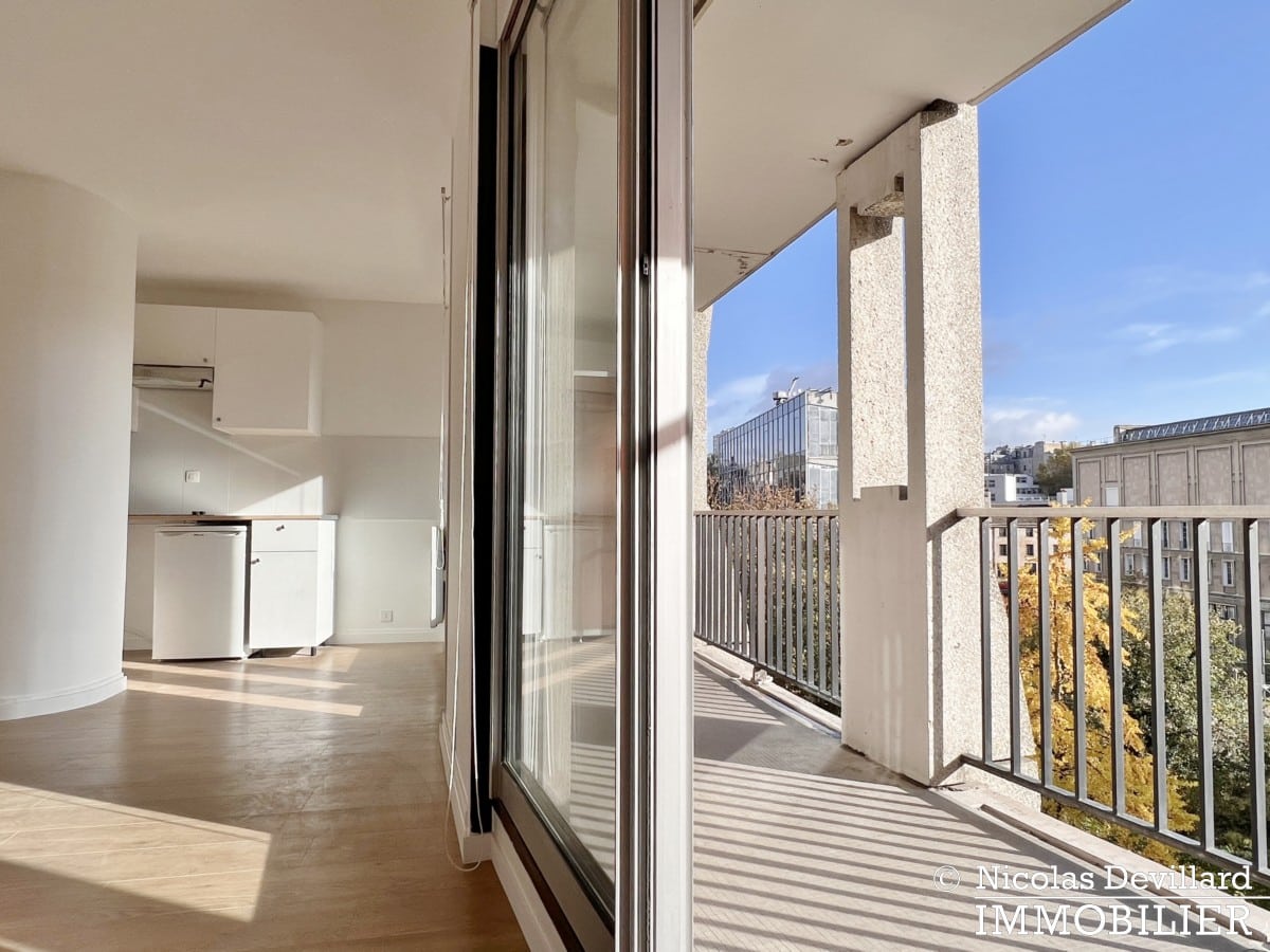GobelinsArago – Studio avec grand balcon au soleil sur jardin – 75013 Paris (15)