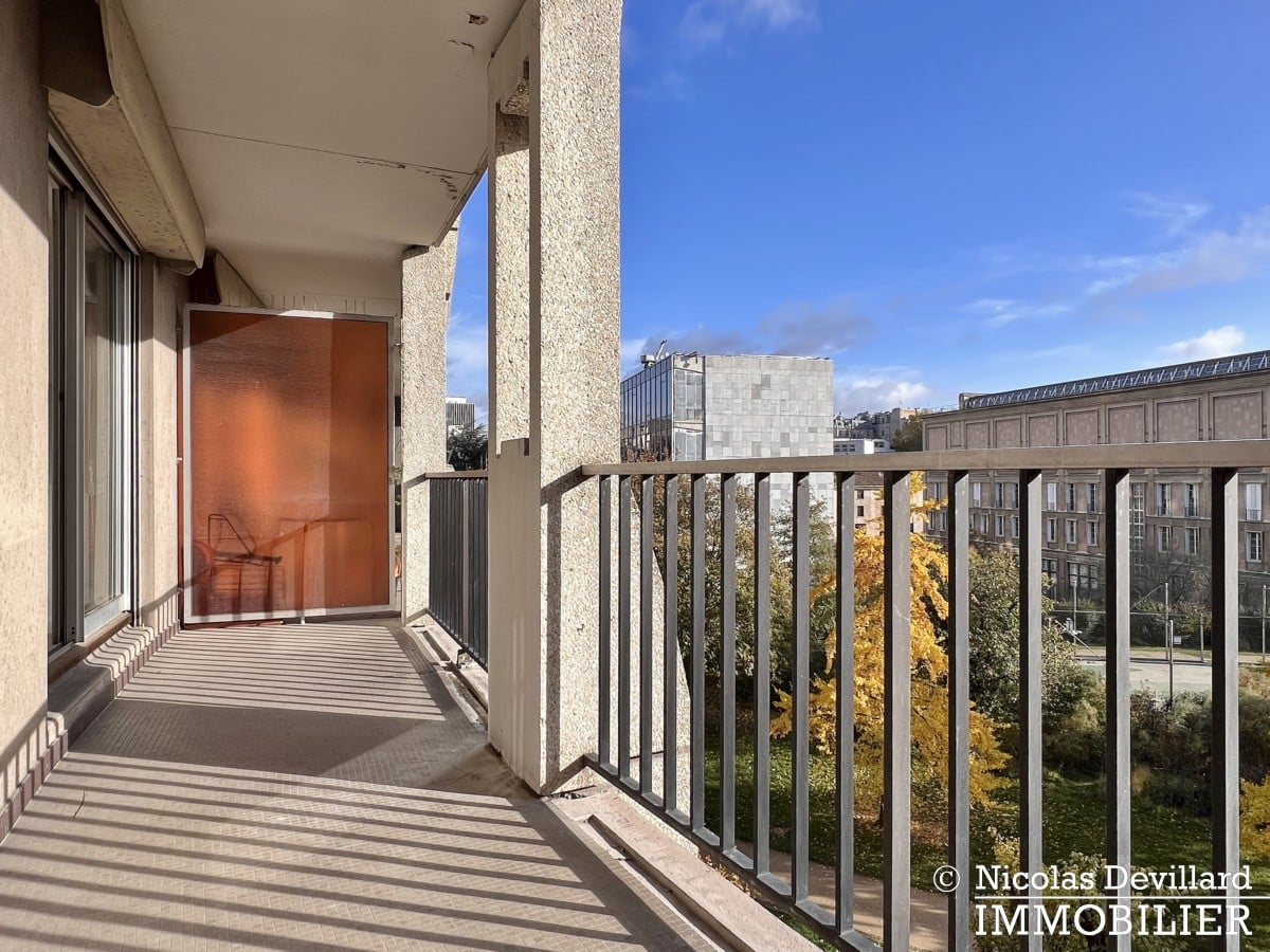 GobelinsArago – Studio avec grand balcon au soleil sur jardin – 75013 Paris (16)
