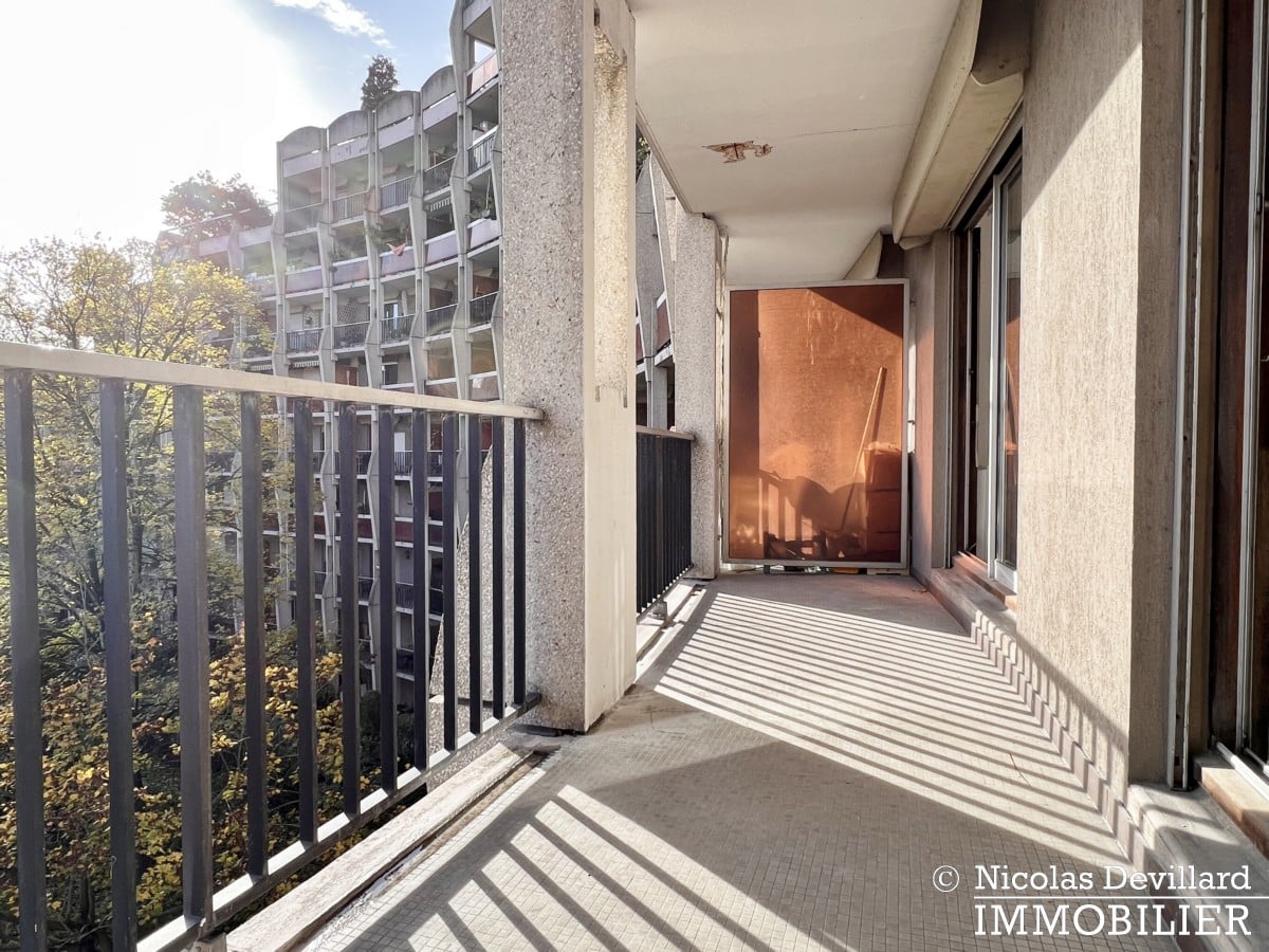 GobelinsArago – Studio avec grand balcon au soleil sur jardin – 75013 Paris (17)