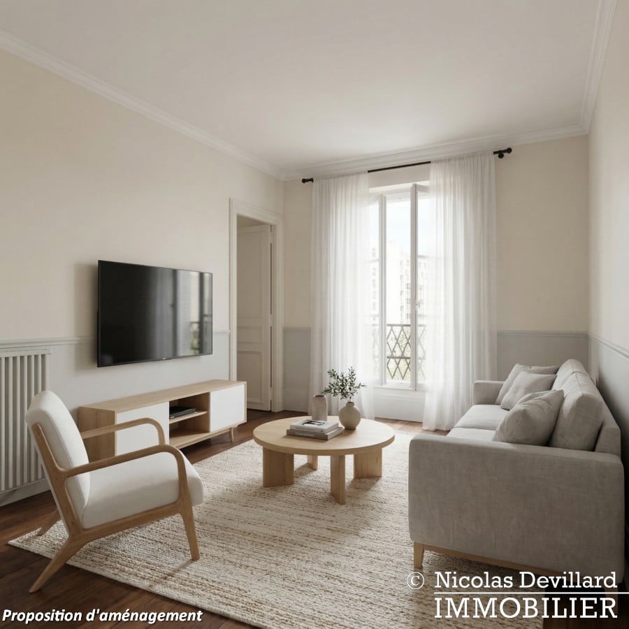 Lire la suite à propos de l’article Vaugirard/Mairie – Classique 3 pièces au calme et vues dégagées – 75015 Paris